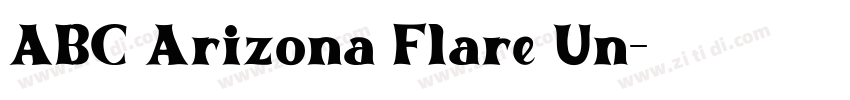 ABC Arizona Flare Un字体转换